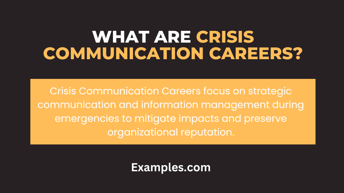 what are crisis communication careers