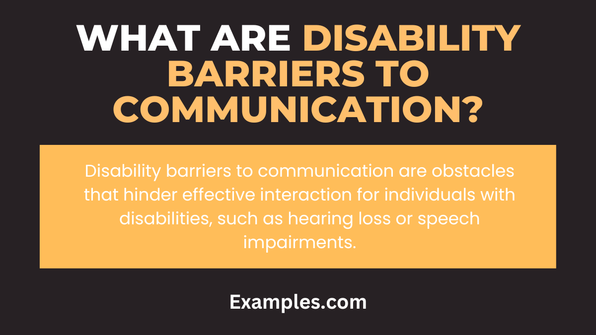 Disability Barriers to Communication - 19+ Examples, How to Overcome, Types