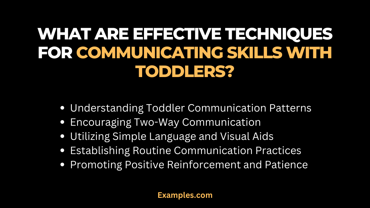 What are Effective Techniques for Communicating with Toddlers