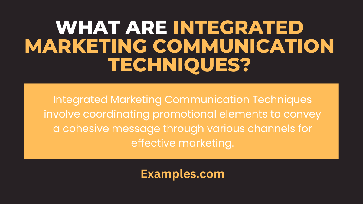 what are integrated marketing communication techniques