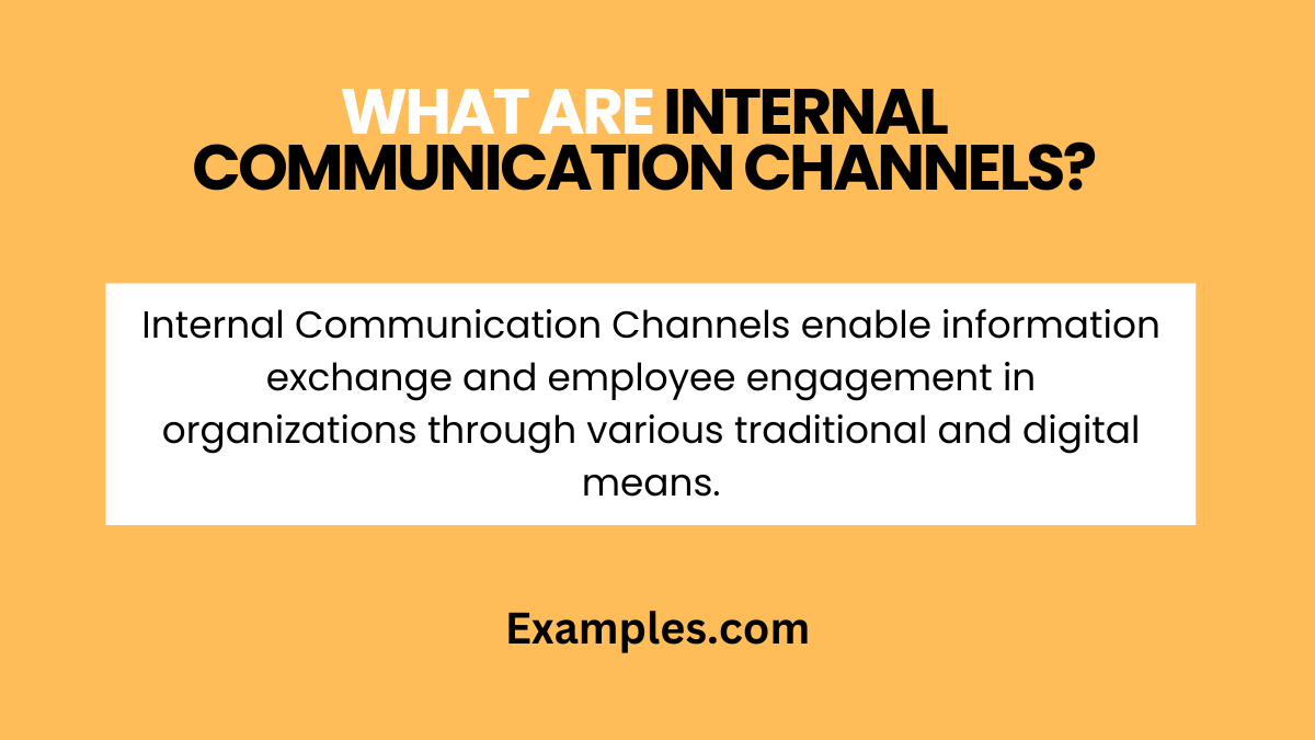 what are internal communication channels