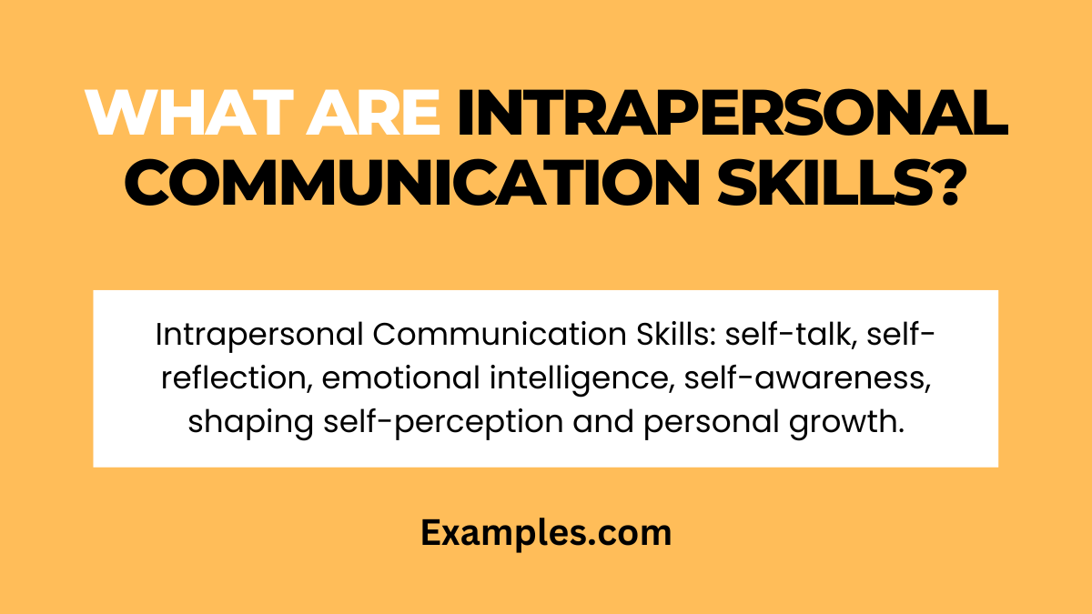 what are intrapersonal communication skills