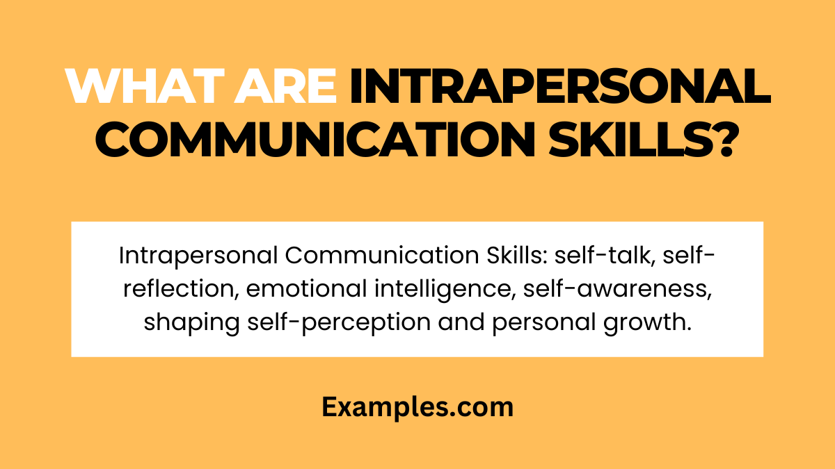 Intrapersonal Communication Skills - 19+ Examples, Elements