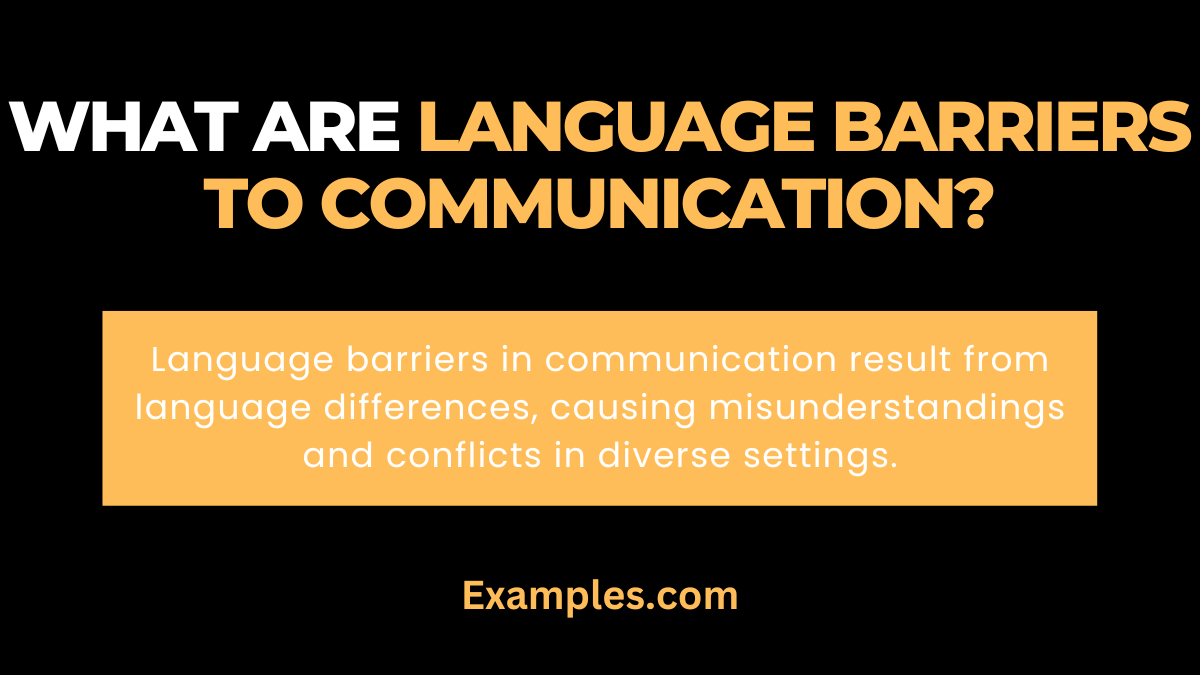 what are language barriers to communication