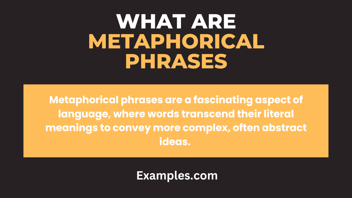 what are metaphorical phrases