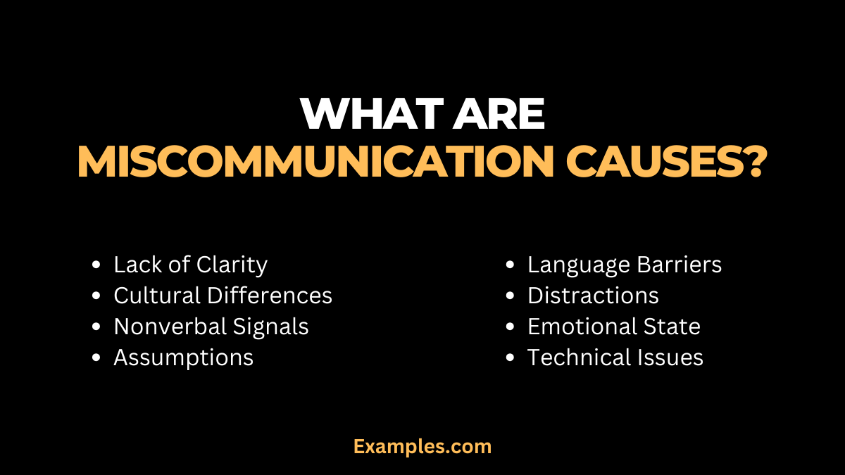 what are miscommunication causes