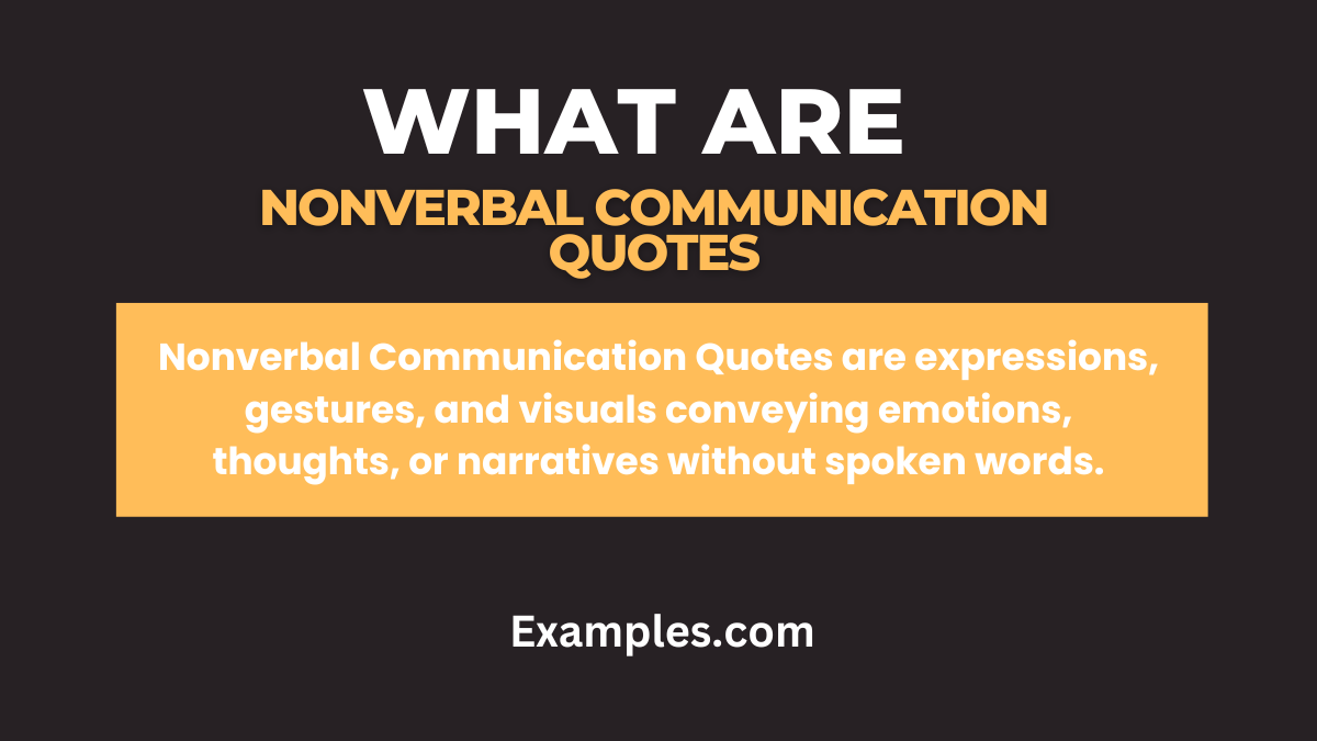 what are nonverbal communication quotes