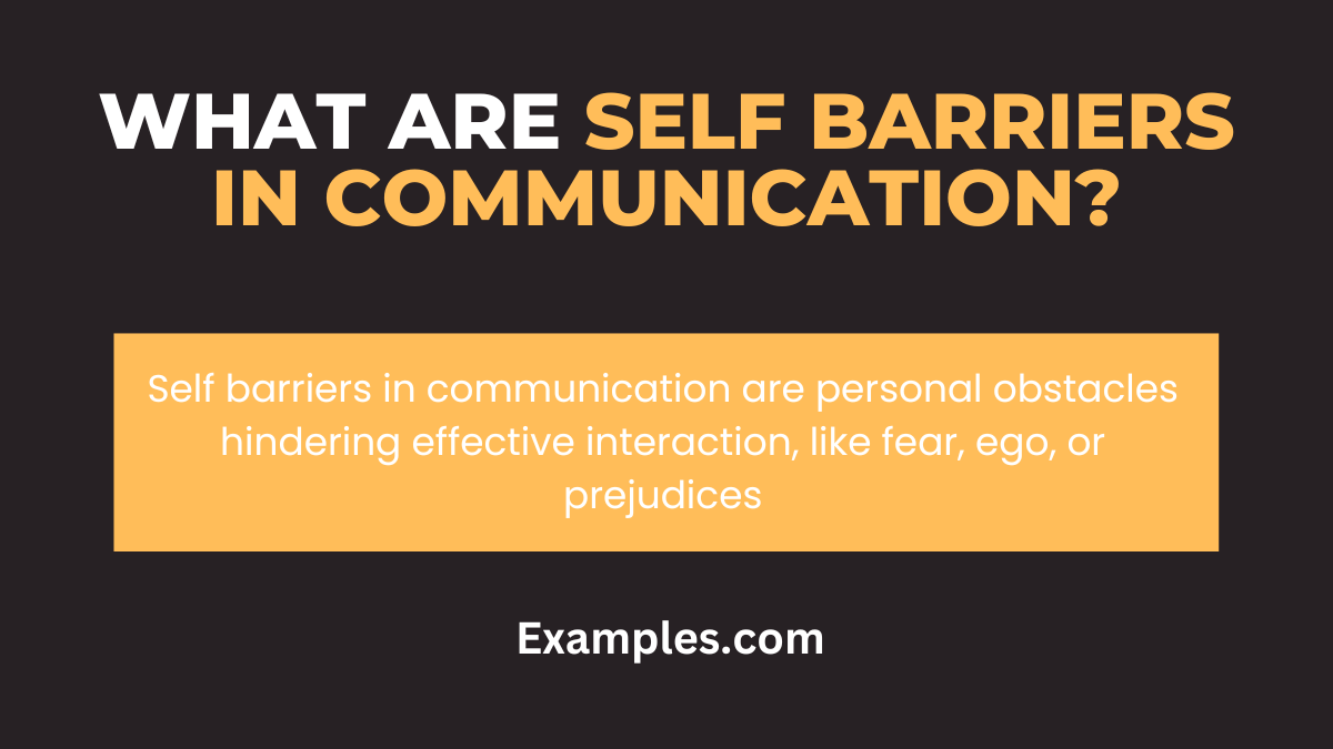 Self Barriers in Communication - 19+ Examples, How to Overcome