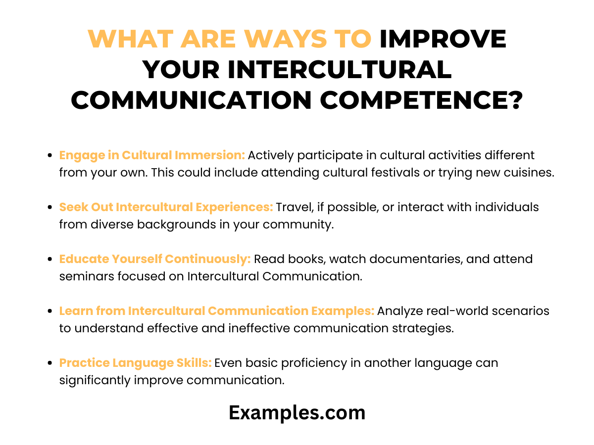 what are ways to improve your intercultural communication competence