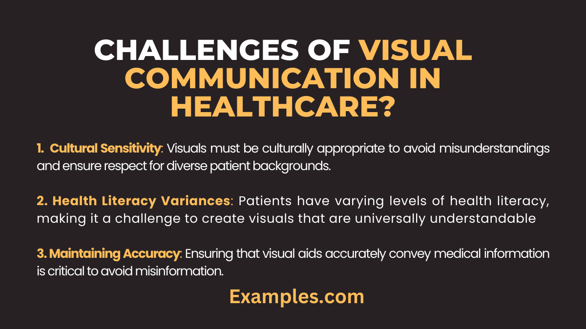 what are the challenges of visual communication in healthcare