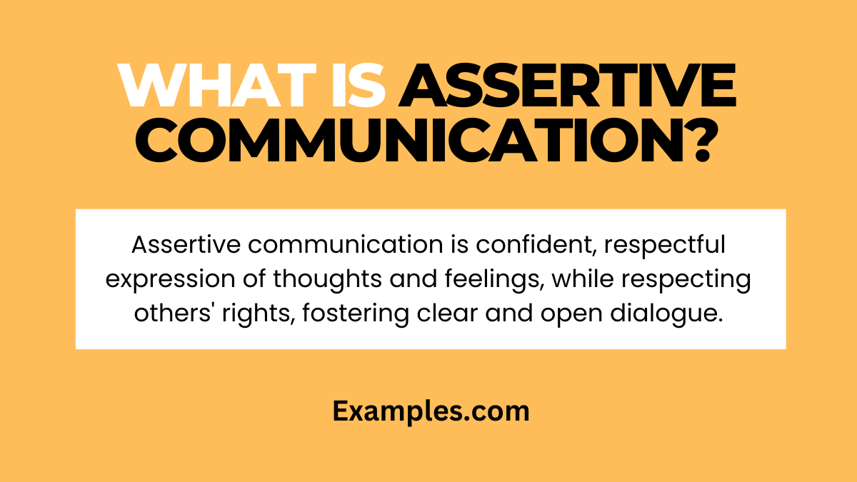what is assertive communication definition