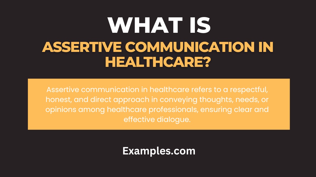 what is assertive communication in healthcare