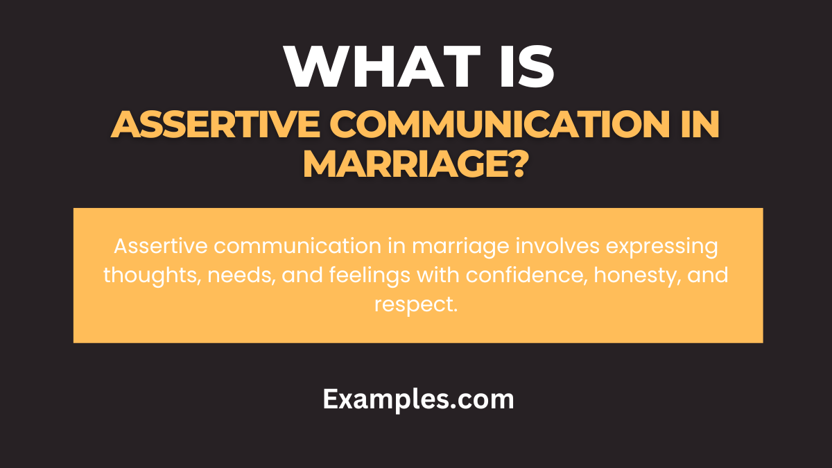 what is assertive communication in marriage