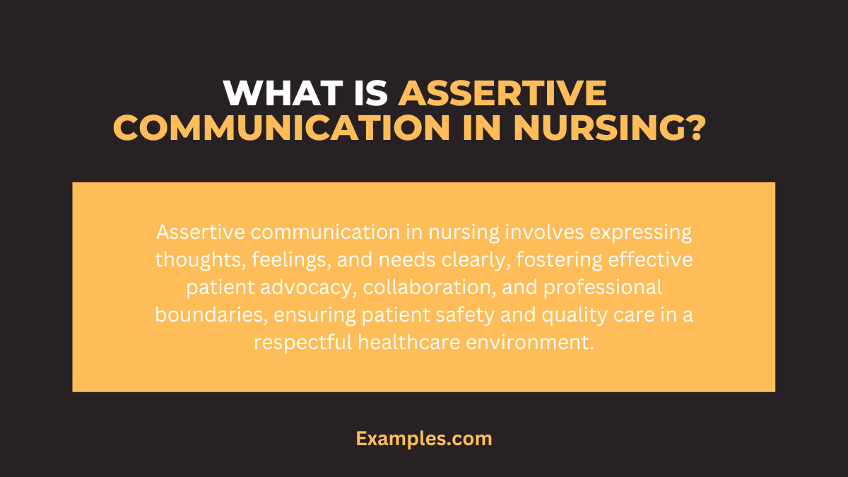 what is assertive communication in nursing 