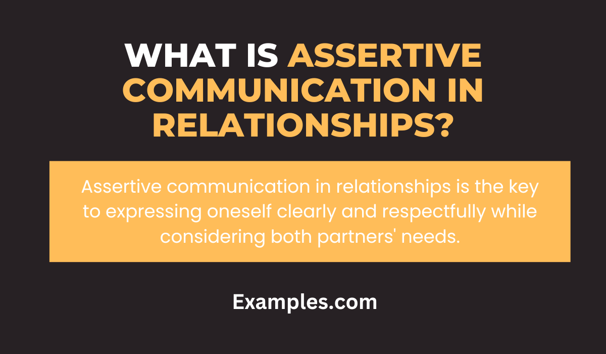 what is assertive communication in relationships