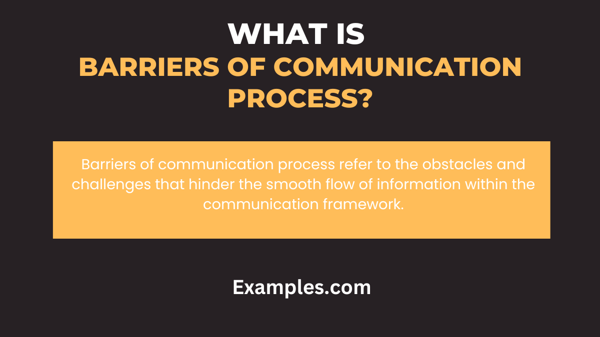 assignment on communication process and barriers