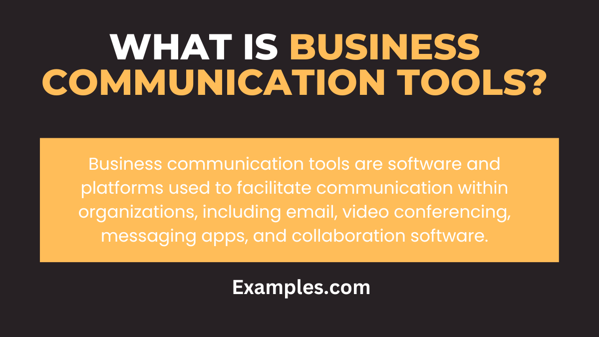 what is business communication tools