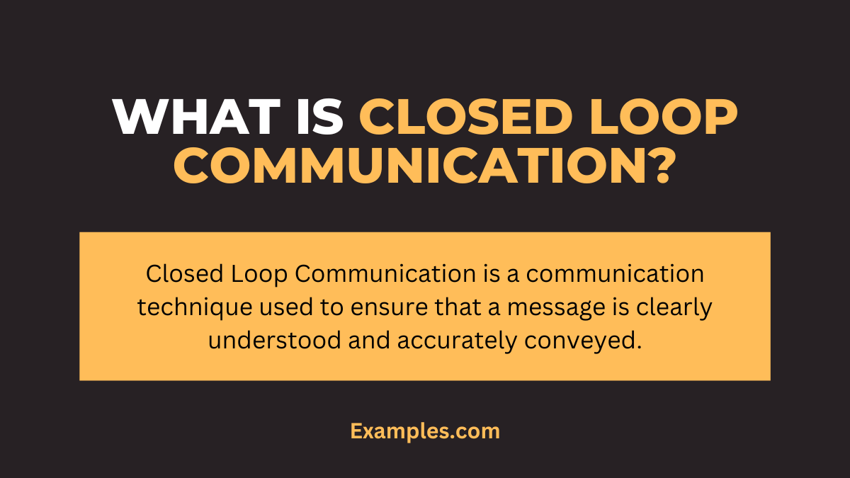 what is closed loop communication image