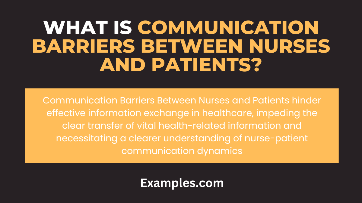 what is communication barriers between nurses and patients