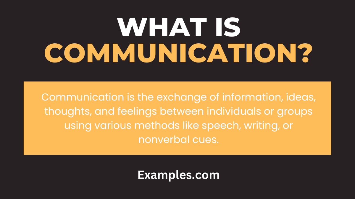 What is the Best Definition of Communication