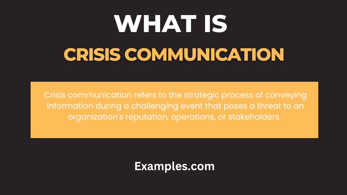 what is crisis communication 2