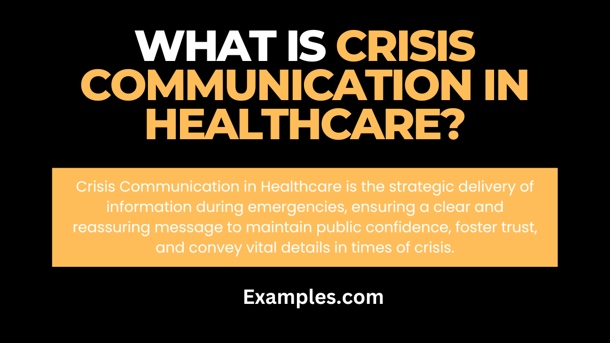 what is crisis communication in healthcare