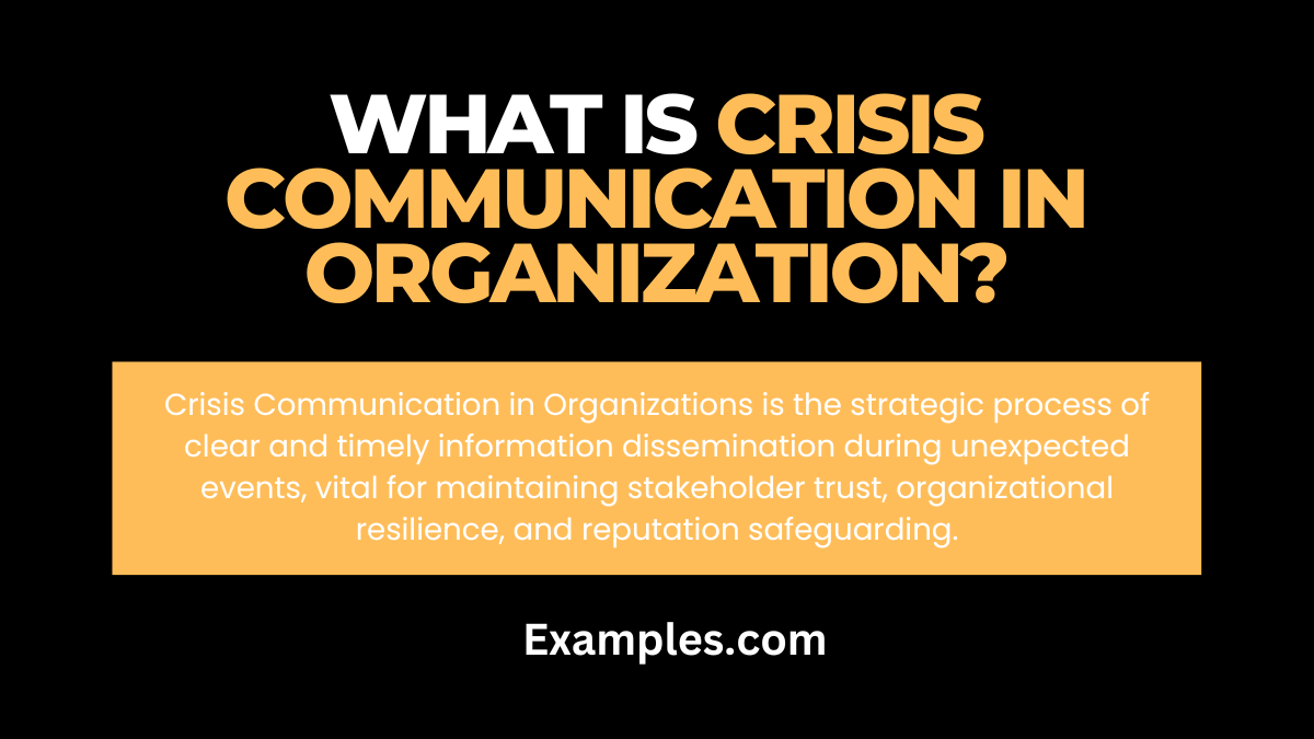 what is crisis communication in organizations 