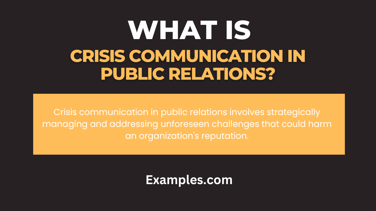 what is crisis communication in public relations 