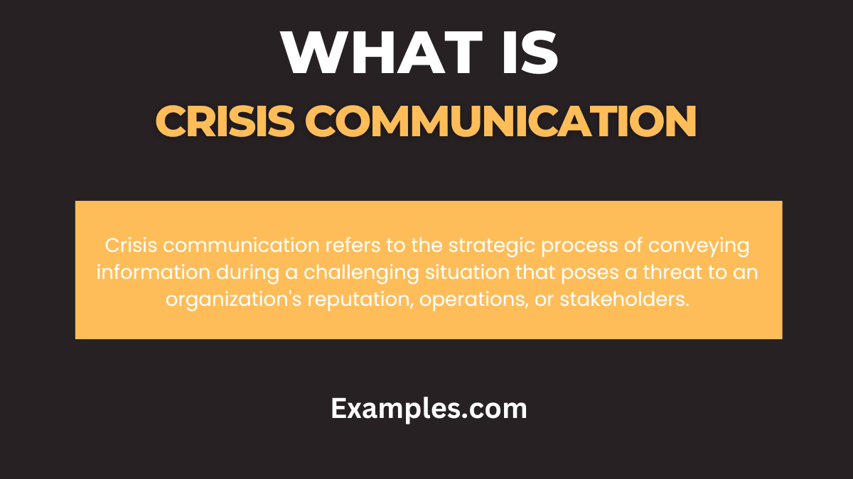 what is crisis communication1