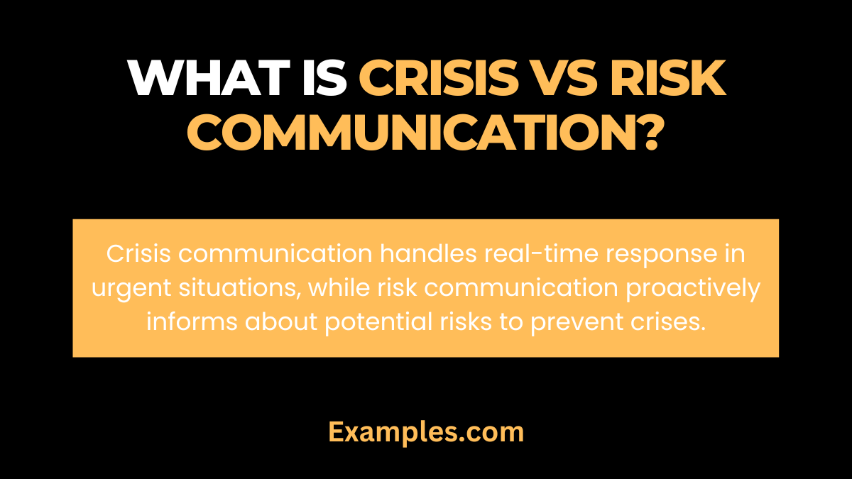 What is Crisis vs Risk Communication