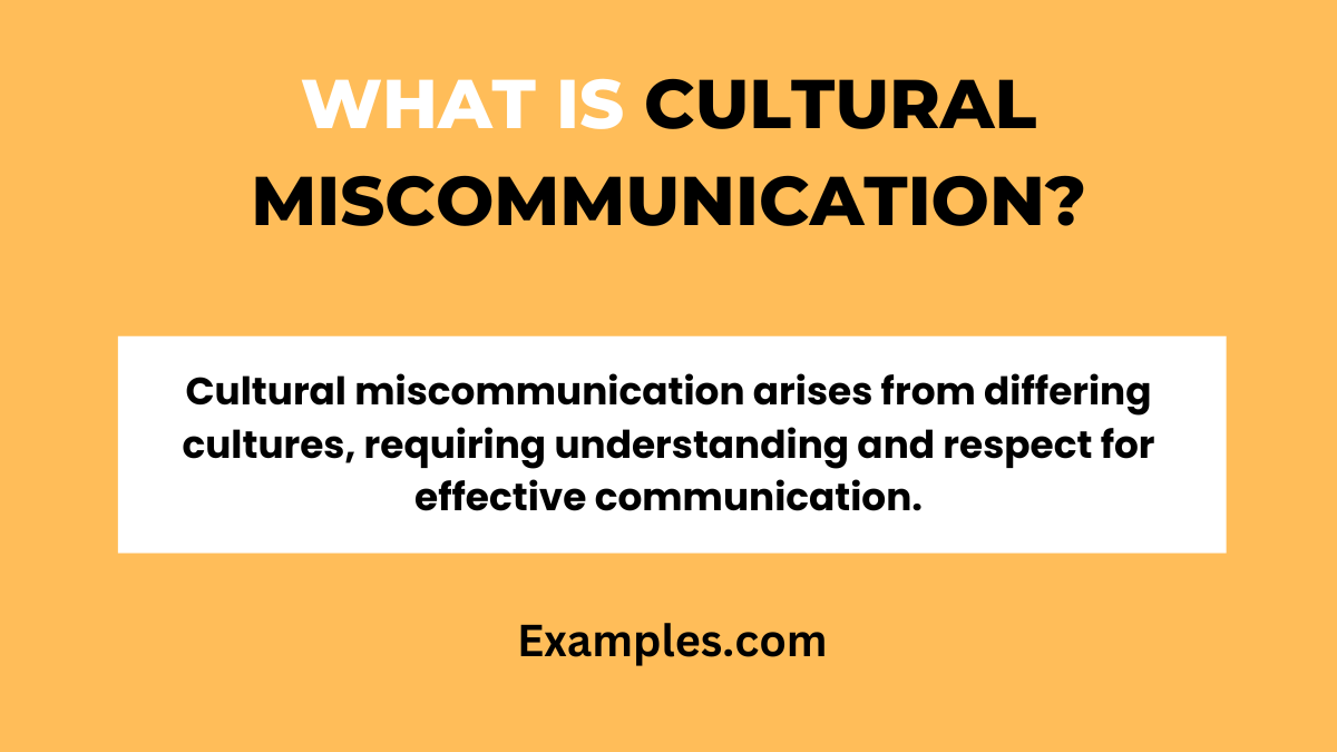 what is cultural miscommunication
