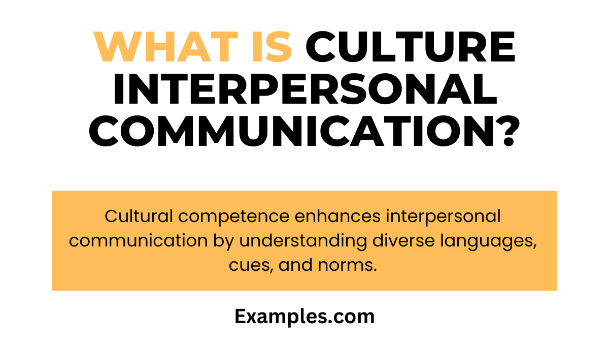 what is culture interpersonal communications