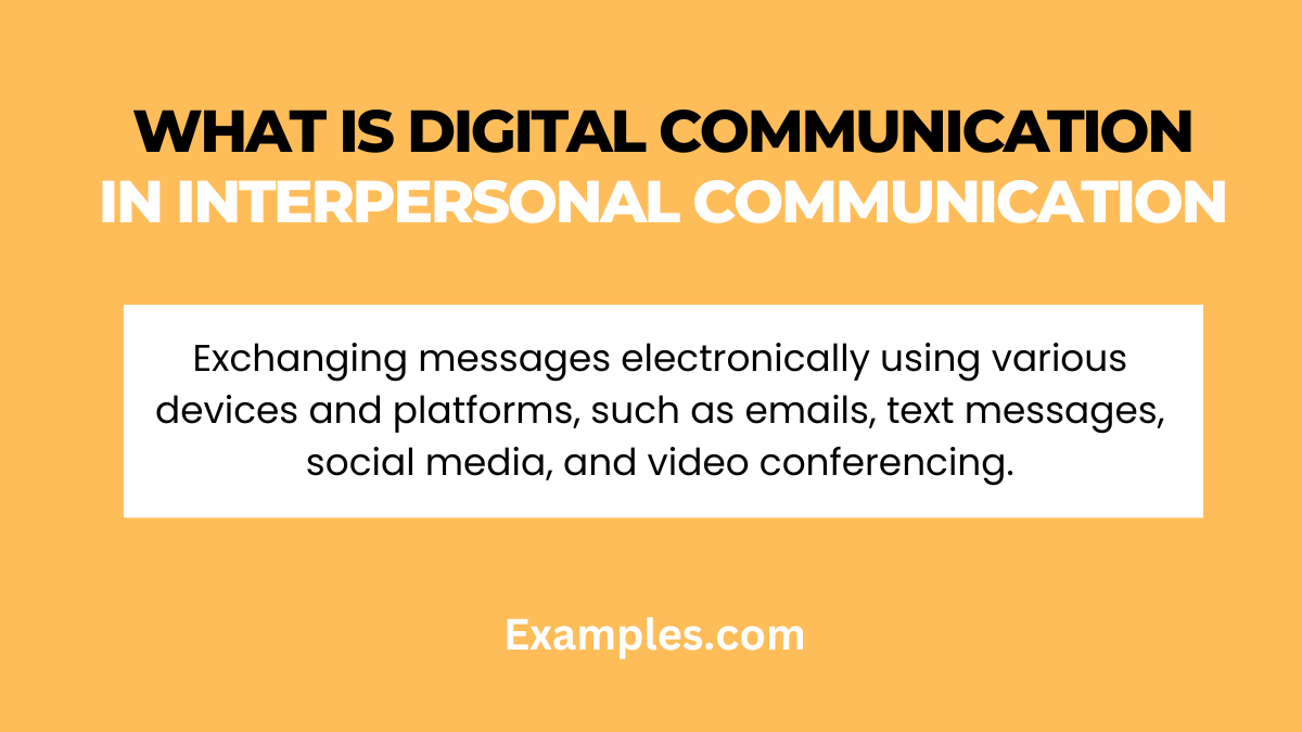 what is digital communication