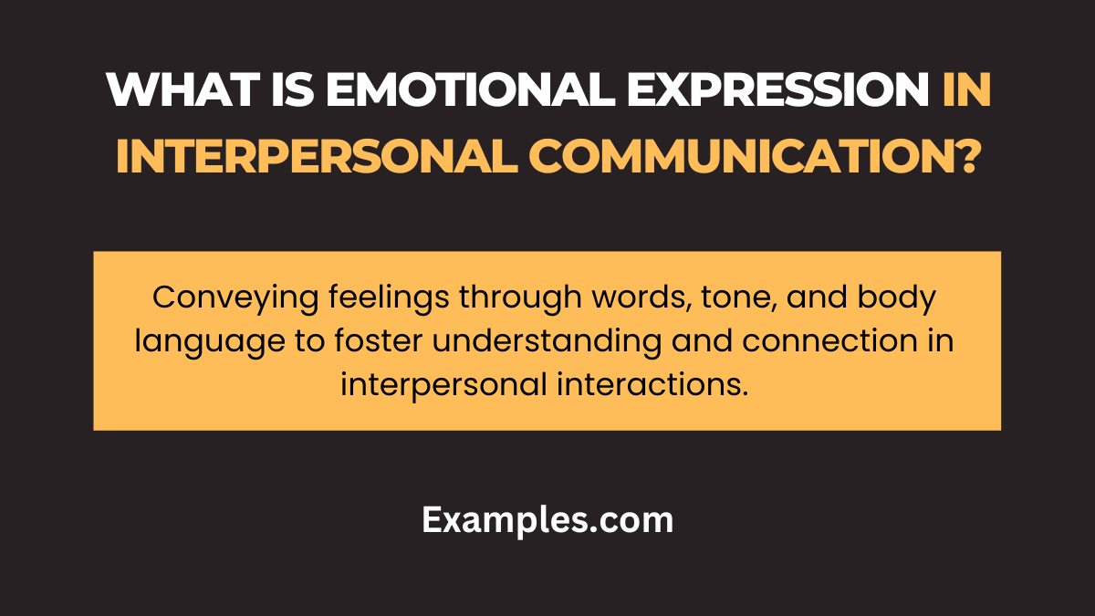 what is emotional expression