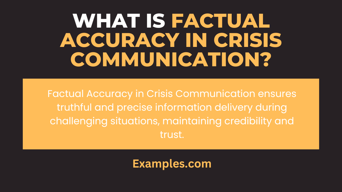 what is factual accuracy in crisis communication
