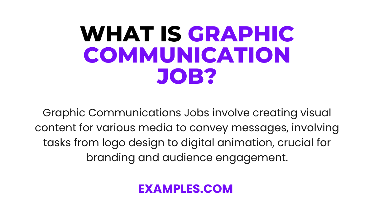 what is graphic communication job