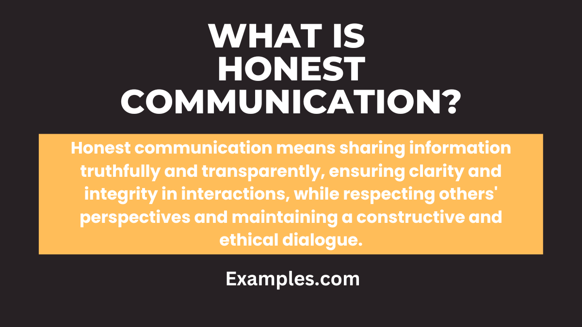 what is honest communication