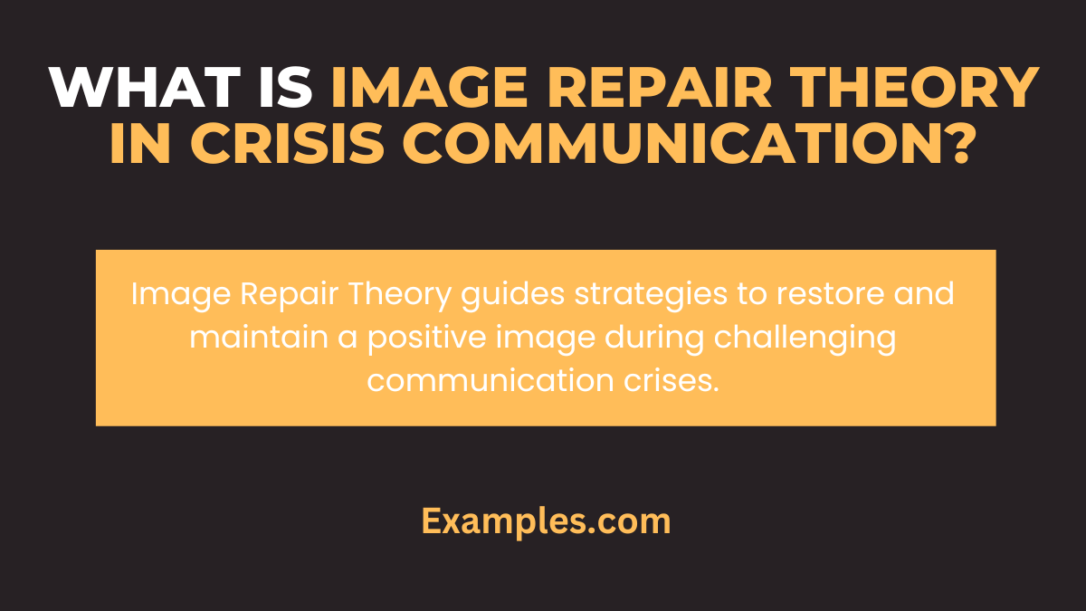 what is image repair theory in crisis communication