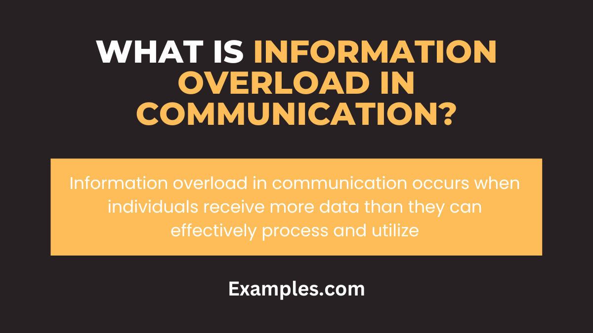 what is information overload in communication