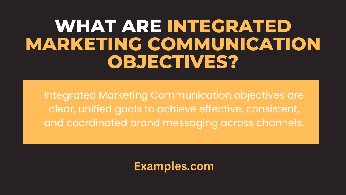what is integrated marketing communication objectives