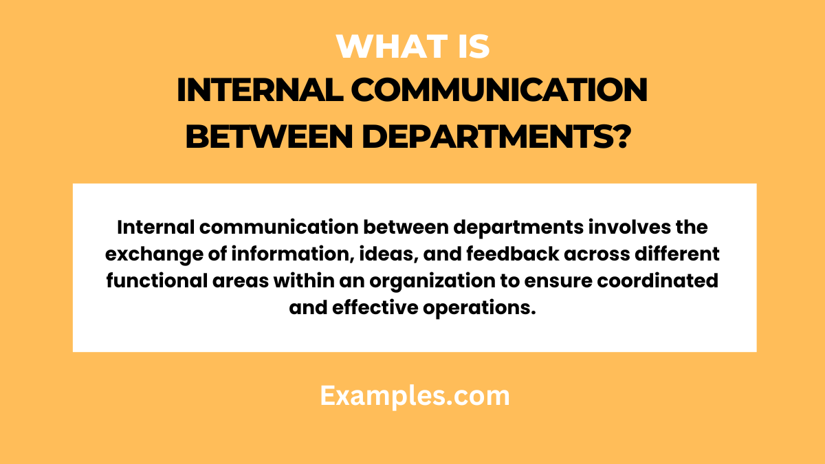 What is Internal Communication Between Departments
