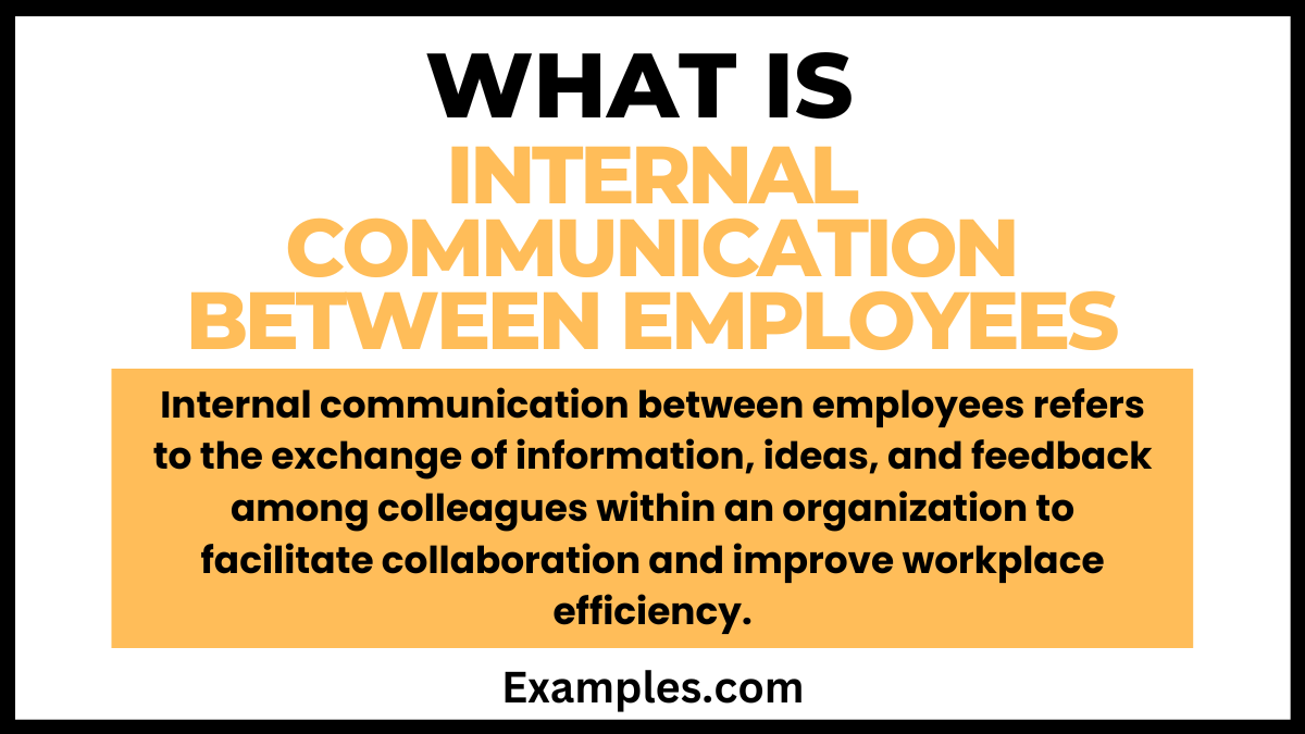 what is internal communication between employees