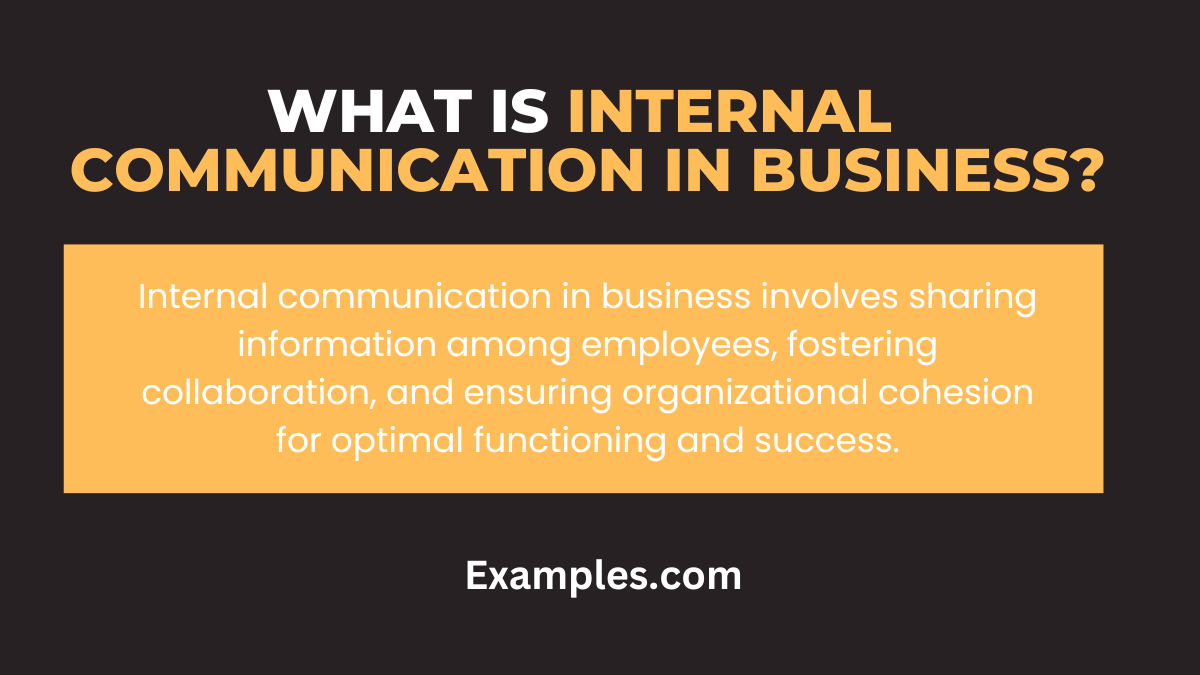 what is internal communication in business