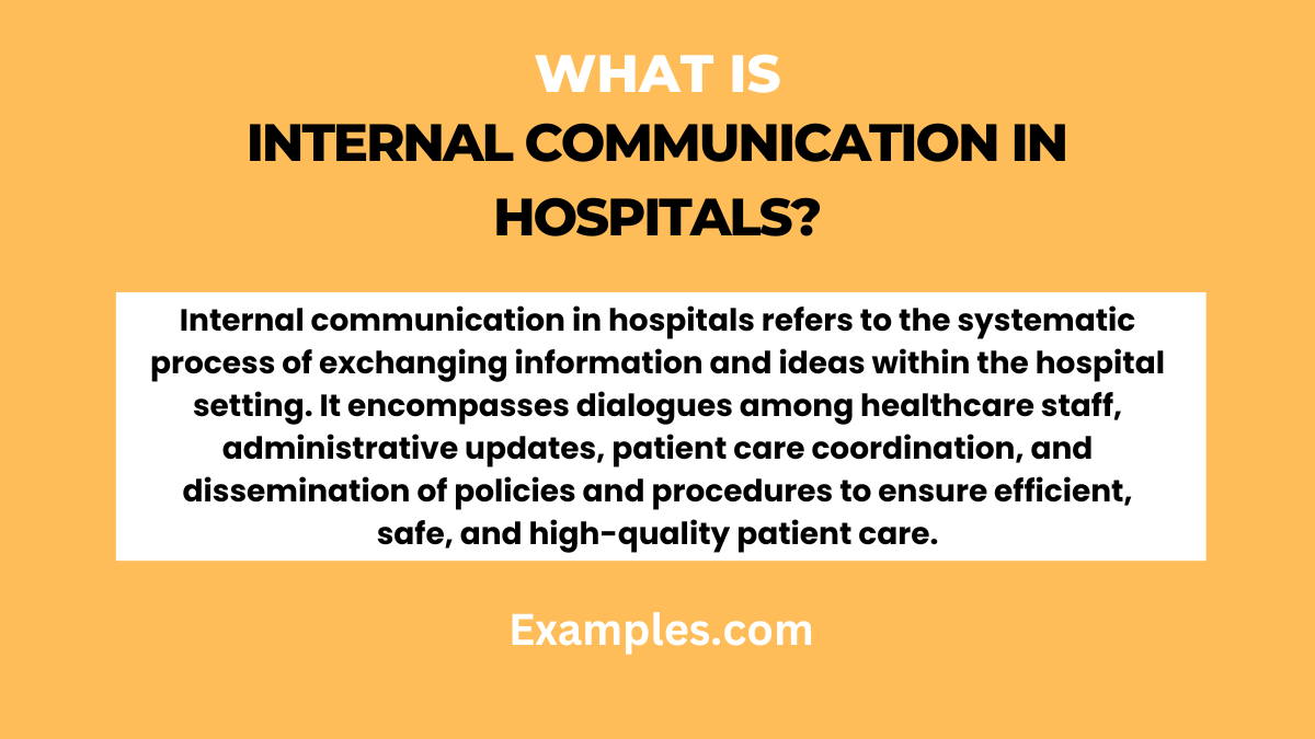 What is Internal Communication in Hospitals