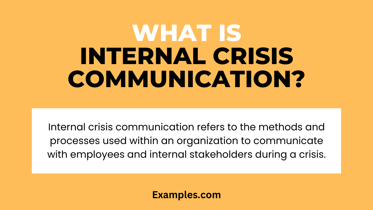 what is internal crisis communication