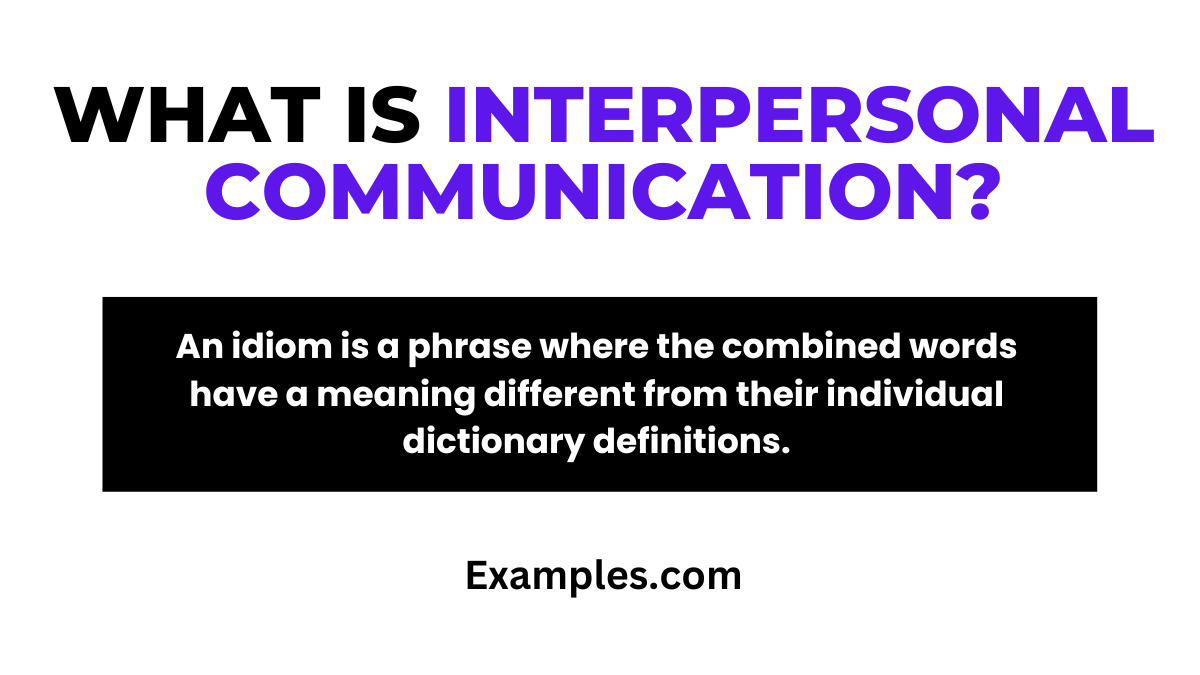 What Is Interpersonal Communication Definition Meaning Examples Pdf