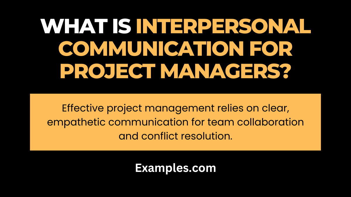 What is Interpersonal Communication for Project Managers