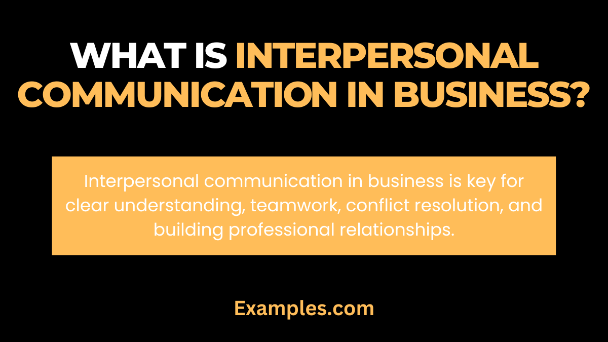 interpersonal communication in business essay