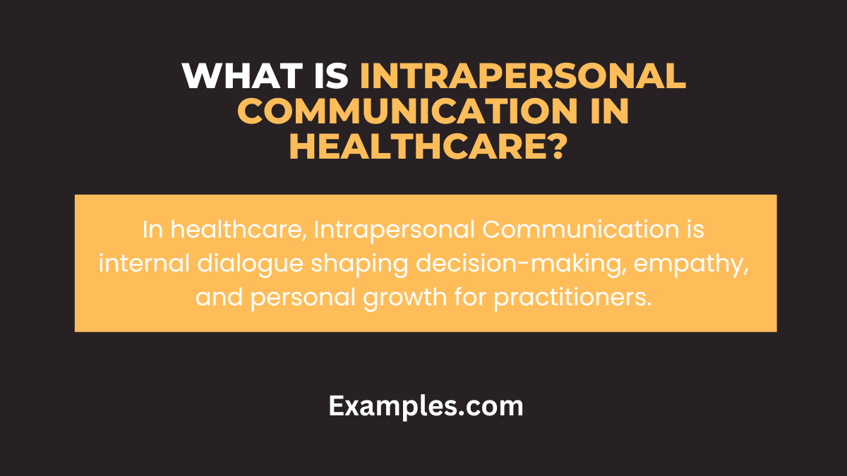 what is intrapersonal communication in healthcare 