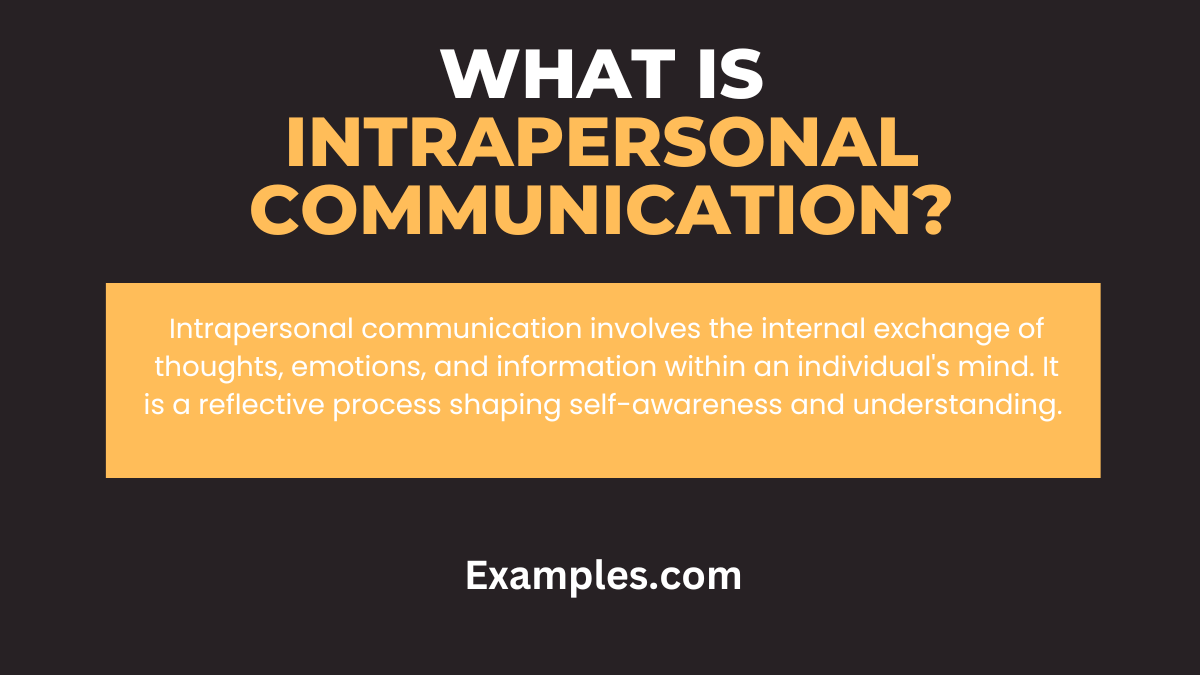 what is intrapersonal communication